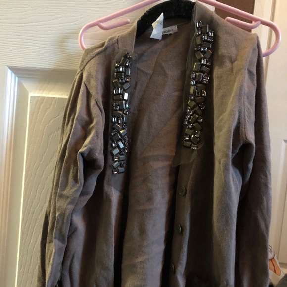 crewcuts rhinestone jeweled cardigan size 6/7 - Picture 1 of 4